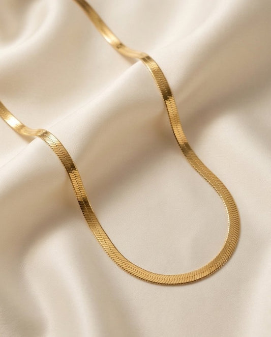 14K GOLD PLATED ITALIAN NECKLACE -K013