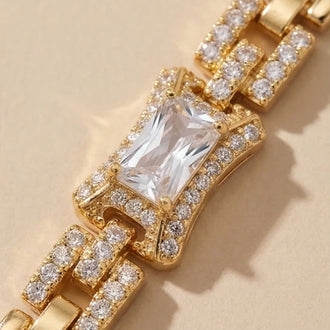 14 AYAR ALTIN KAPLAMA BAGET BİLEKLİK