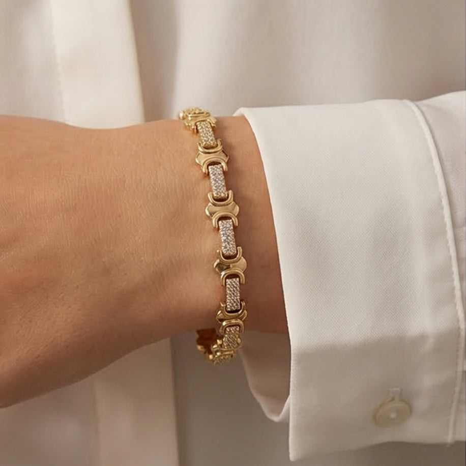 14 KARAT VERGOLDETES ARMBAND - XP061
