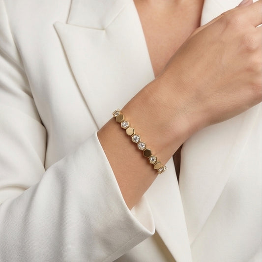 14K GOLD PLATED BRACELET - XP015