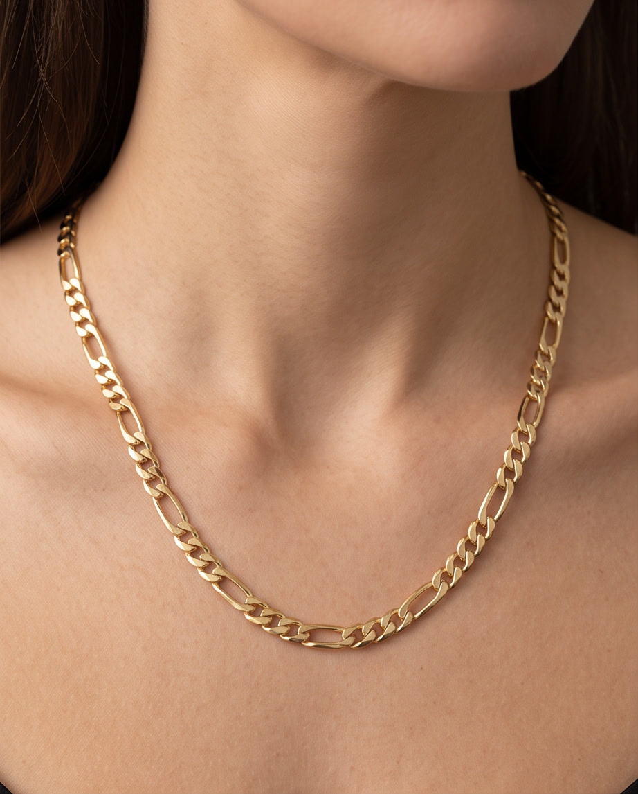 14K Xupıng Figaro Kolye - K16