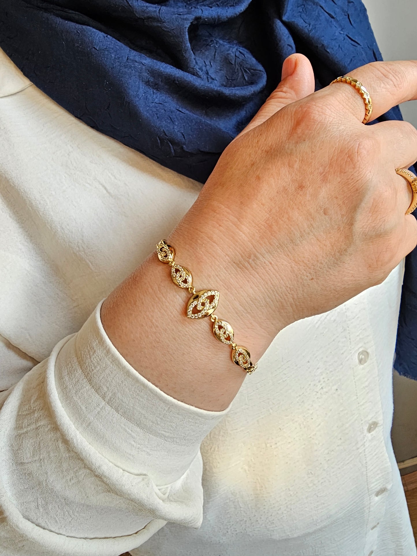 14 KARAT VERGOLDETES ARMBAND - XP043