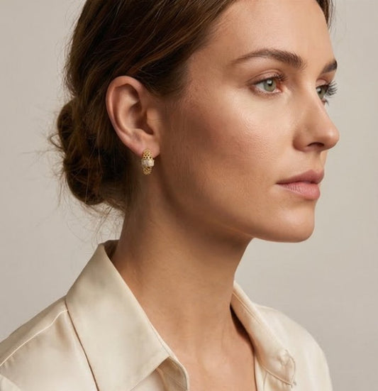 14K GOLD PLATED EARRING - KP014