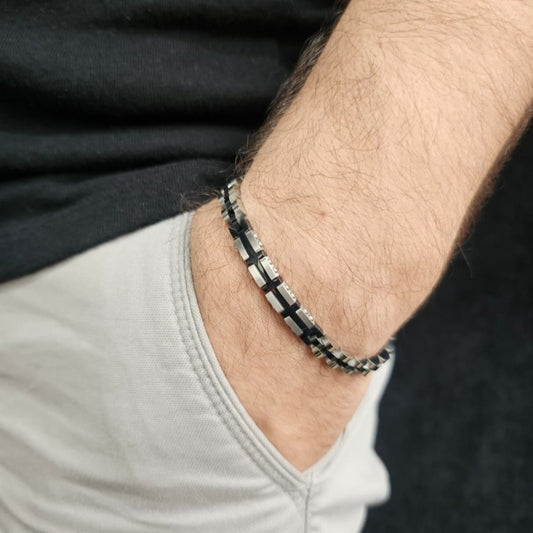 STEEL ROLEX MEN'S BRACELET
