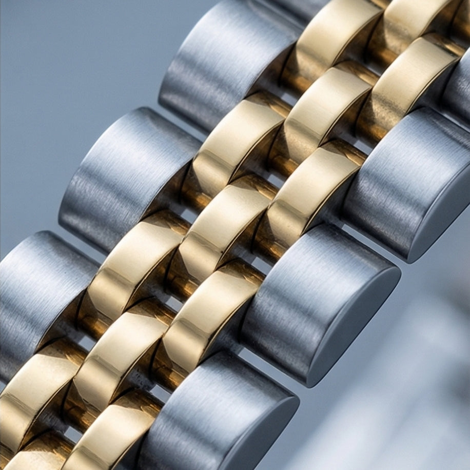 SİLVER & GOLD ROLEX ERKEK BİLEKLİK