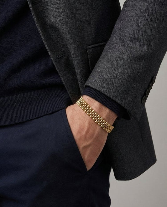 STAHL GOLD ROLEX HERRENARMBAND