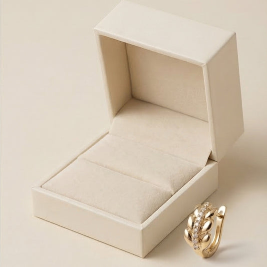 14 KARAT GOLDPLATTIERTE OHRRINGE - KP005