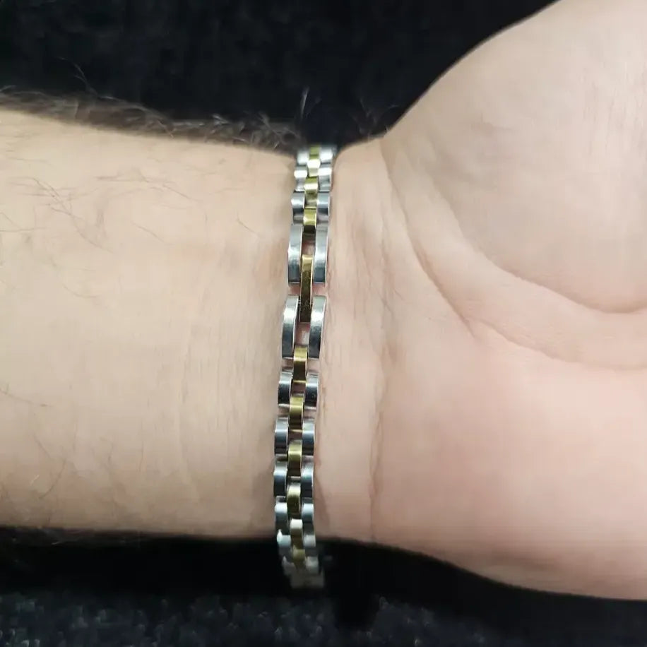 SİLVER & GOLD ROLEX ÇELİK ERKEK BİLEKLİK