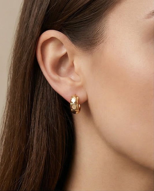 14 KARAT VERGOLDETE OHRRINGE - KP012
