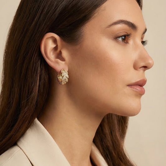 14K GOLD PLATED EARRING - KP009