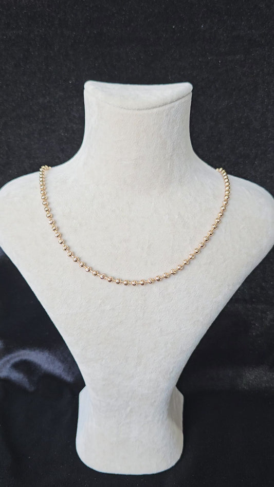 14K GOLD PLATED DORIKA ROSE NECKLACE