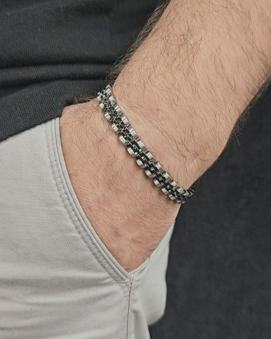 STEEL ROLEX MEN'S BRACELET