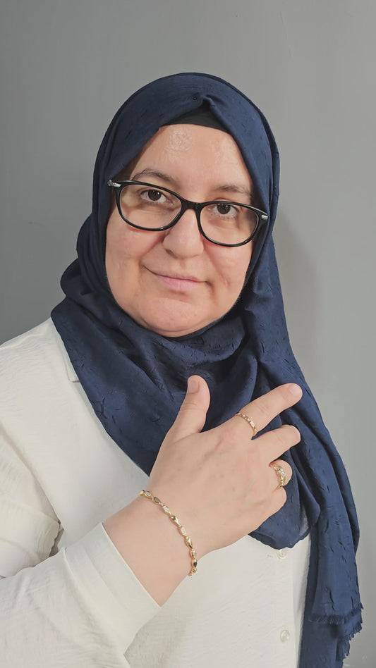 14 AYAR ALTIN KAPLAMA DAMLA MODEL BİLEKLİK - XP059