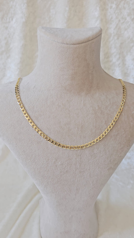 14K Gold Plated Figaro Necklace