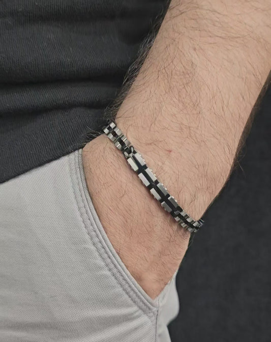 STEEL ROLEX MEN'S BRACELET