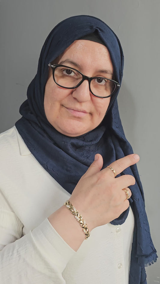 14 AYAR ALTIN KAPLAMA BAŞAK MODEL BİLEKLİK - XP058