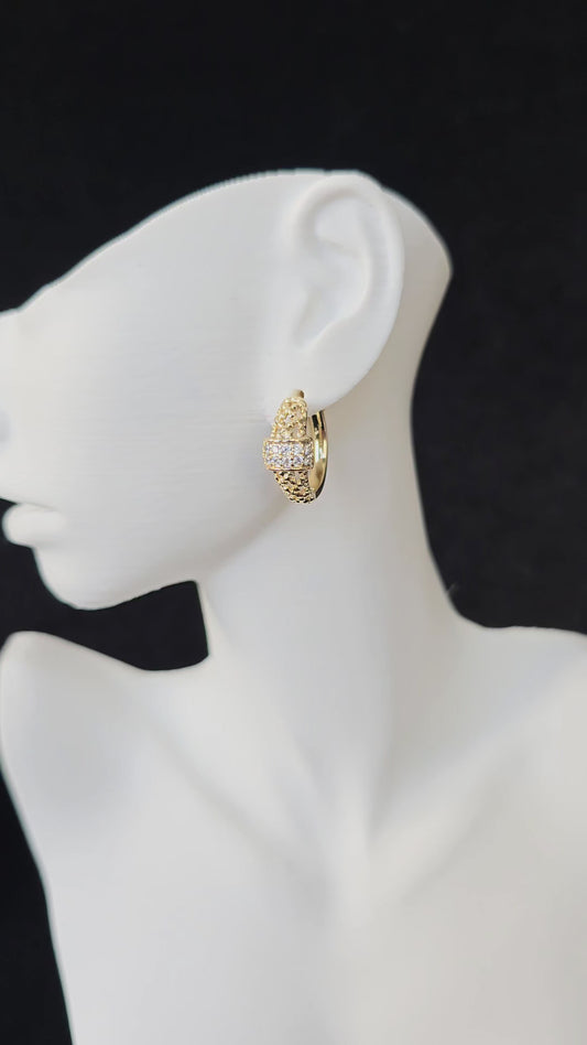 14K GOLD PLATED EARRING - KP014