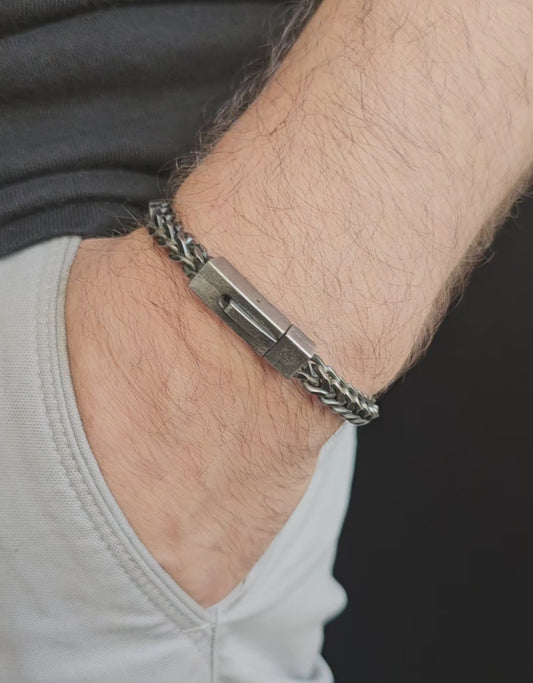 STEEL VINTAGE MEN'S BRACELET