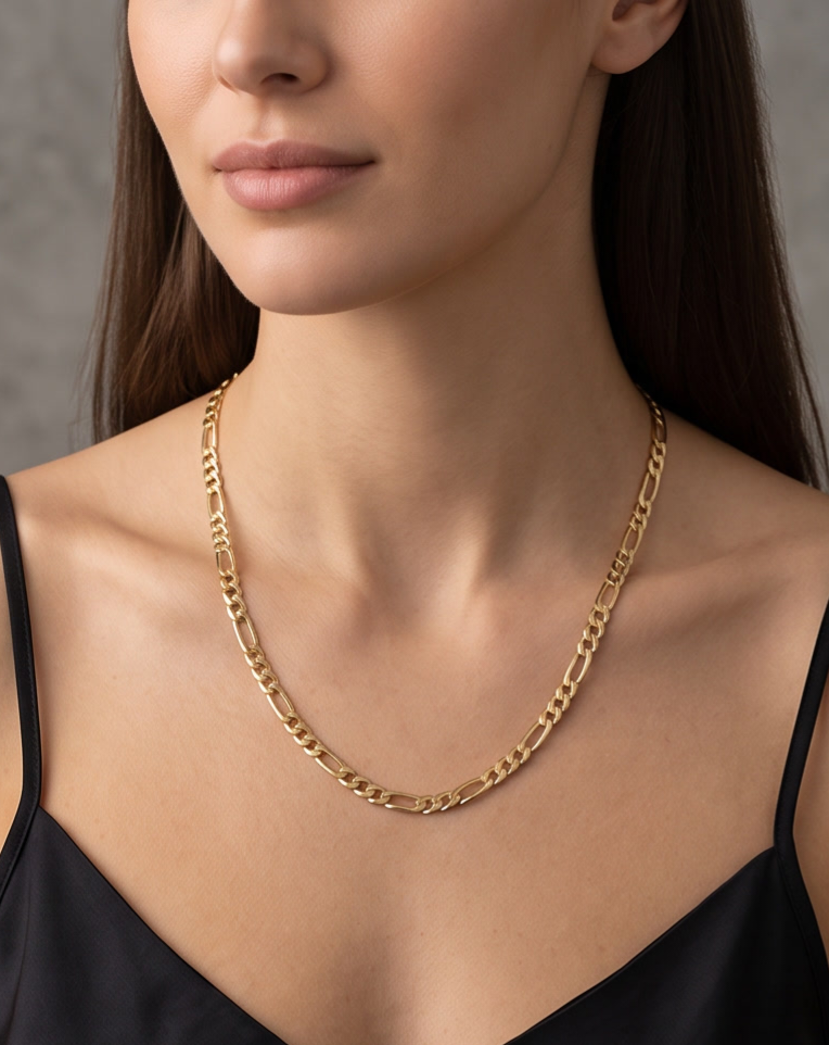 14K Xupıng Figaro Kolye - K16